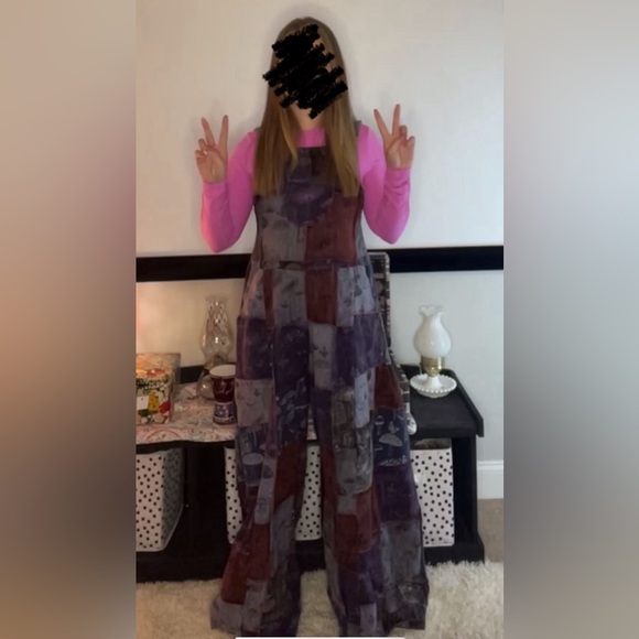 Patchwork overalls by Rahabe Rope NWOT - Picture 16 of 16